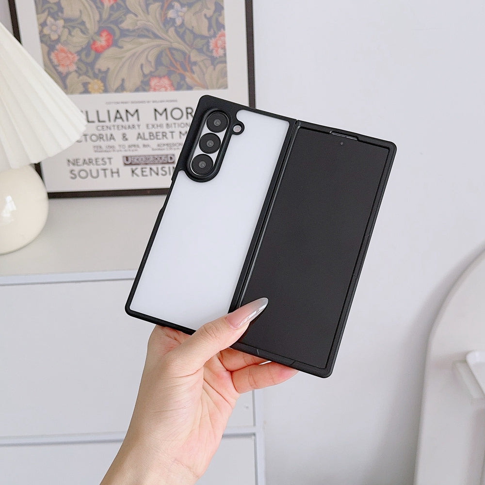 Samsung Galaxy Z Fold 5 Shockproof Case with Folding Protection - Clear