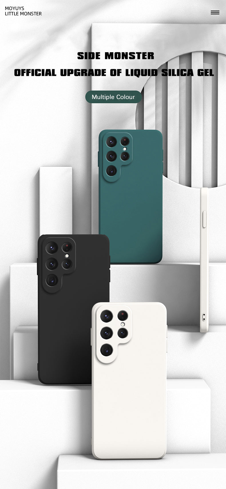 Samsung Galaxy S24 Plus Liquid Silicon Case With Logo-Blue