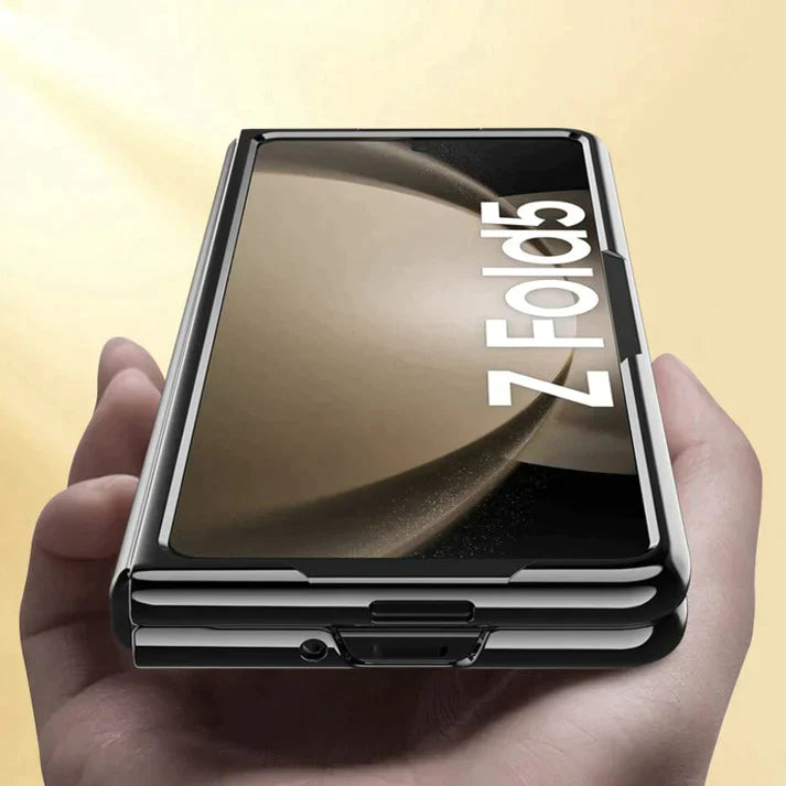 Samsung Galaxy Z Fold 5 Ultra-Thin Protective Chrome Case-Black