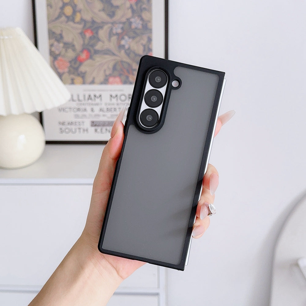 Samsung Galaxy Z Fold 5 Shockproof Case with Folding Protection - Smoke