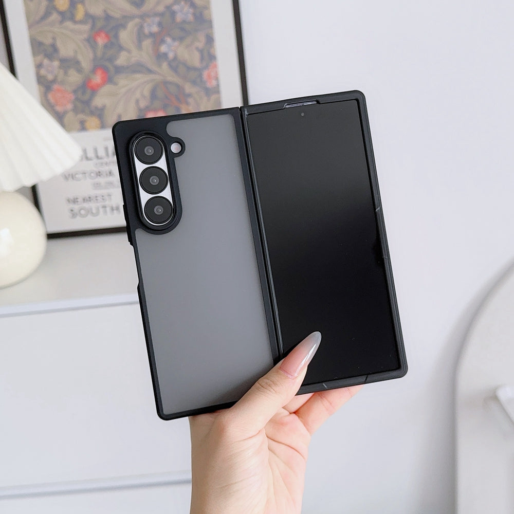 Samsung Galaxy Z Fold 5 Shockproof Case with Folding Protection - Smoke