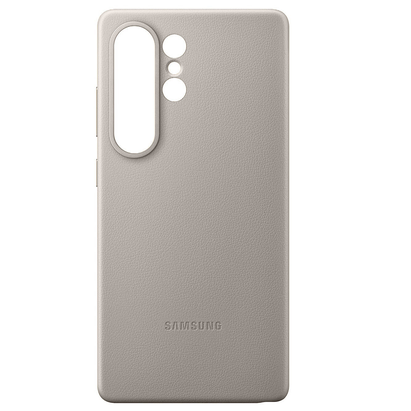 Samsung Galaxy S25 Ultra Kindsuit Leather Back Cover Case - Titanium