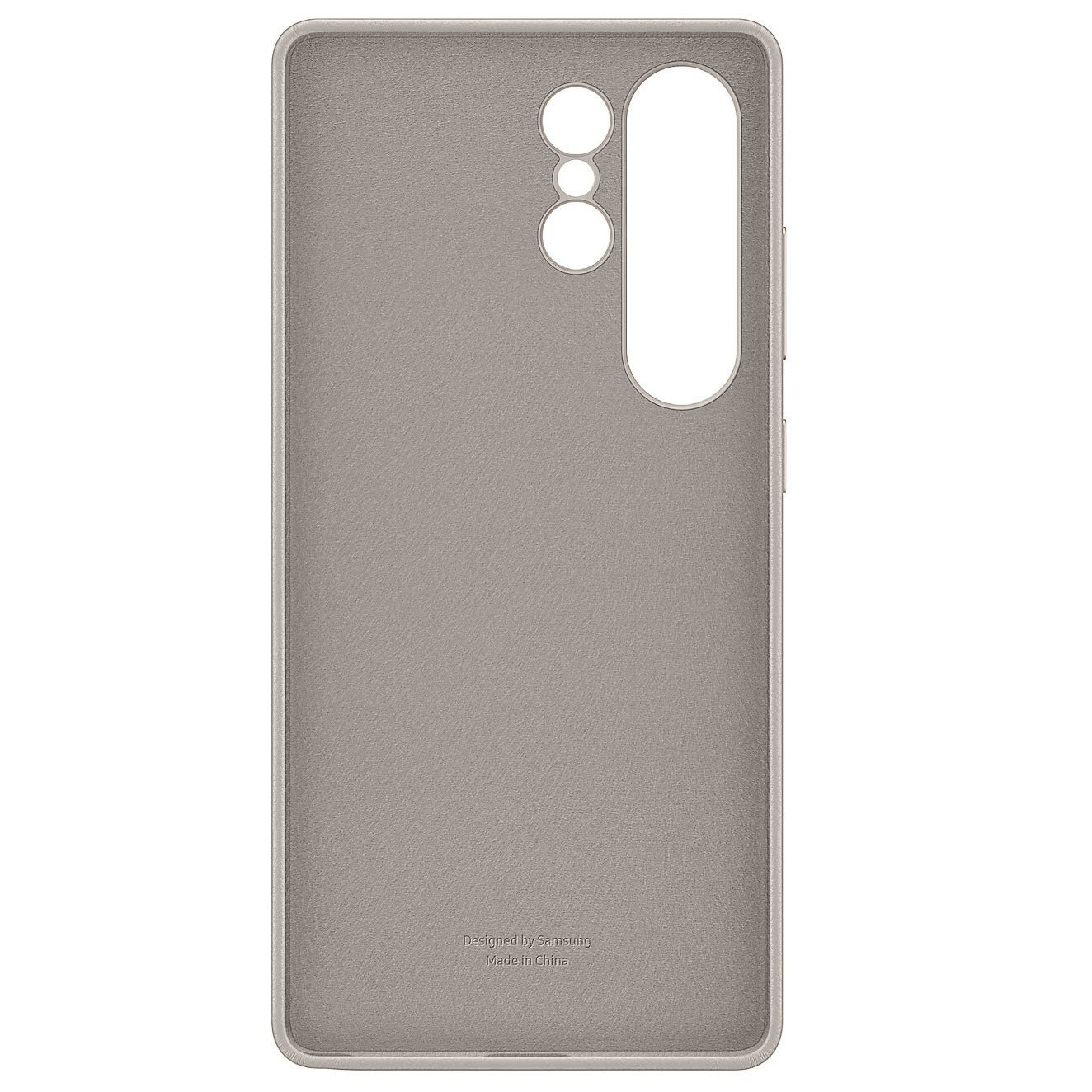 Samsung Galaxy S25 Ultra Kindsuit Leather Back Cover Case - Titanium