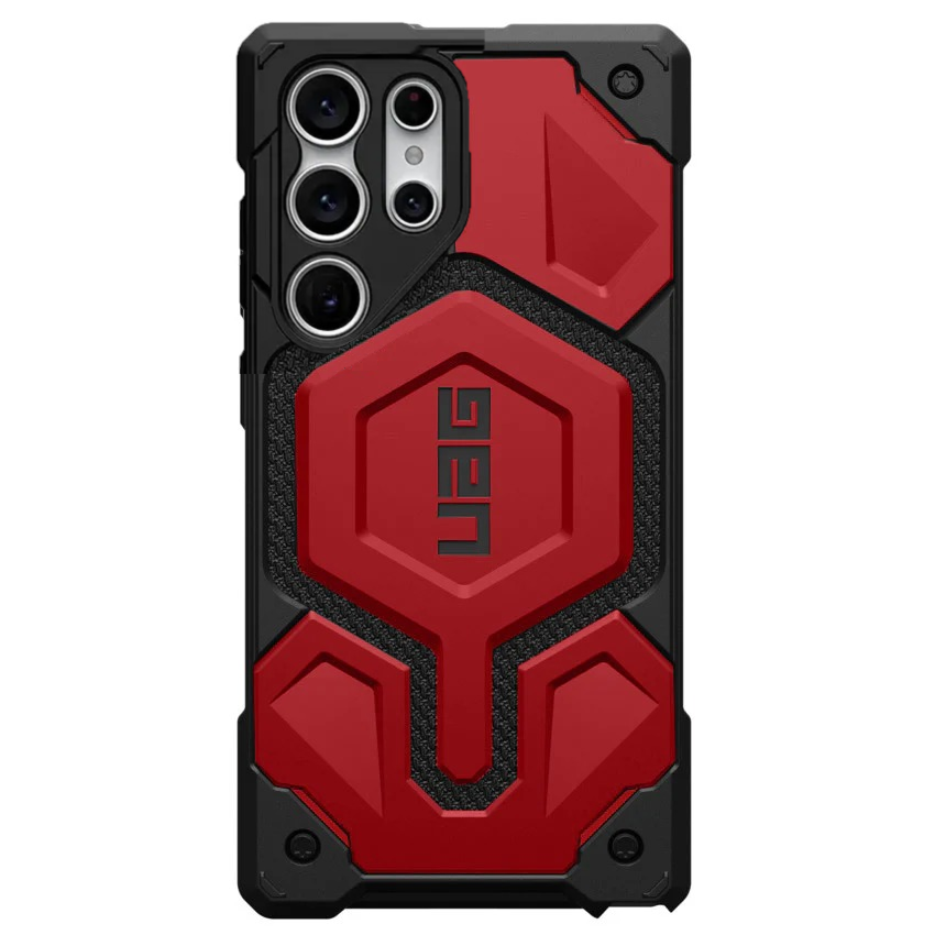 Samsung Galaxy S23 Ultra UAG Monach Pro Kevlar Rugged Armor Magsafe Case - Red