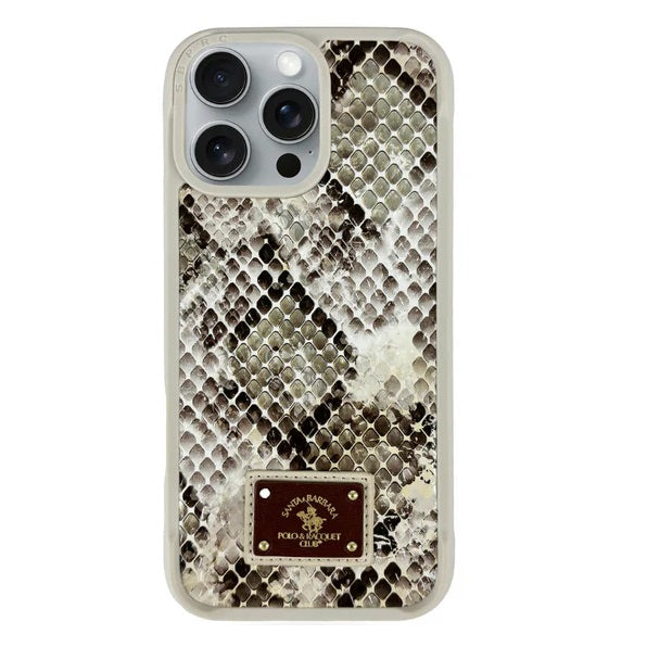 iPhone 16 Pro Max Santa Barbara Polo Sagar Series Original Case (Beige)