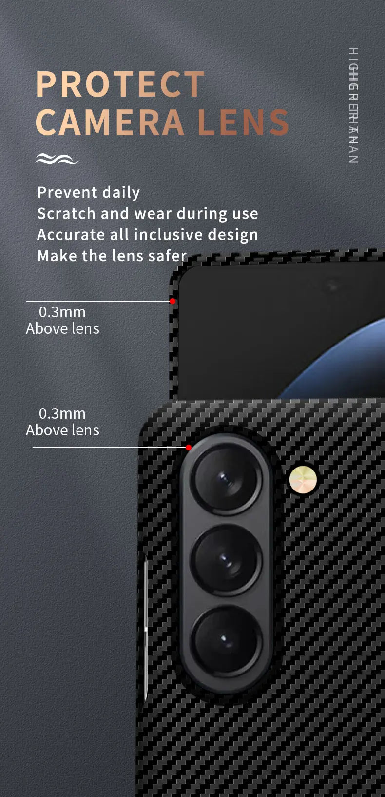 Samsung Galaxy Z Fold 5 Dual Shade Carbon Fiber Shockproof Case - Red