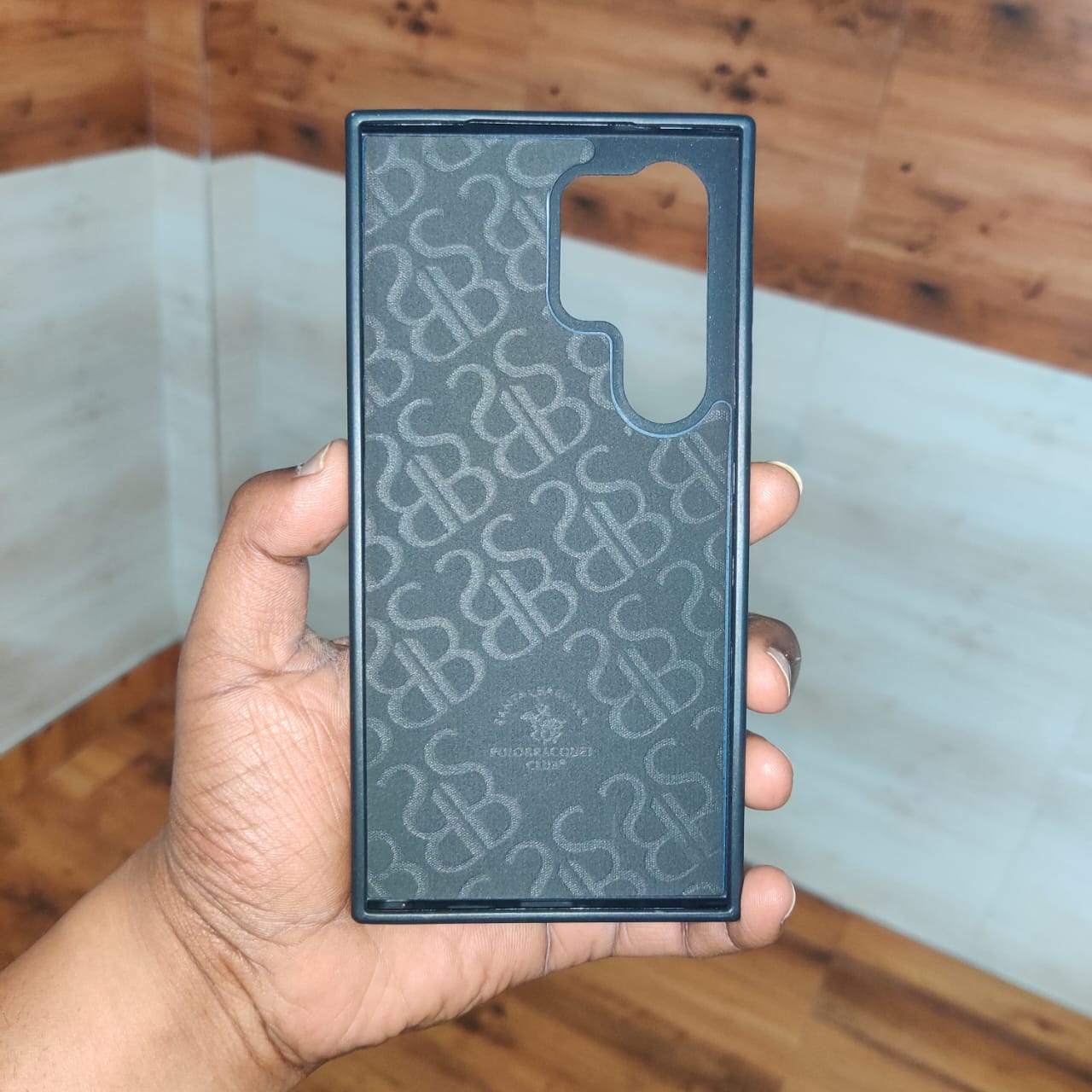 Samsung Galaxy S24 Ultra Embroidery PU Leather Case with Cloth Inside - Dog