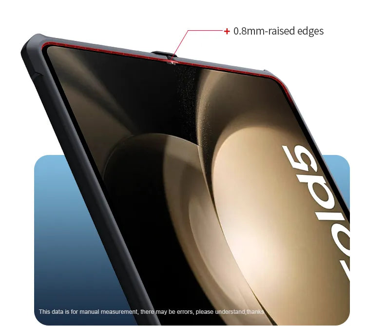 Samsung Galaxy Z Fold 5 Xundd Transparent Clear Cover Case Back Hard Antidrop | Complete Camera Protection | Anti Dust Plugs | 360 Degree Protection.