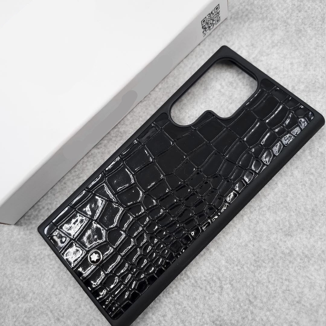 Samsung Galaxy S25 Ultra PU Leather Shine Case - Black