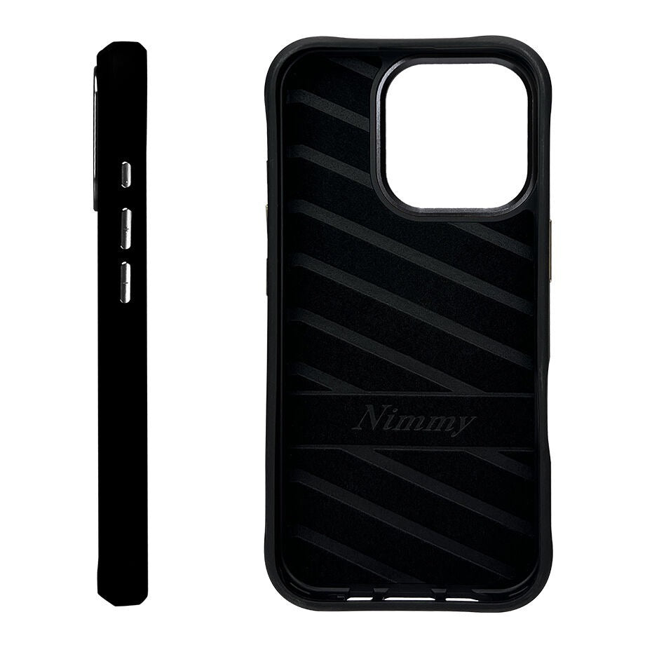 iPhone 16 Pro Nimmy Embroidery Jacket Series Back Cover - Black Dog