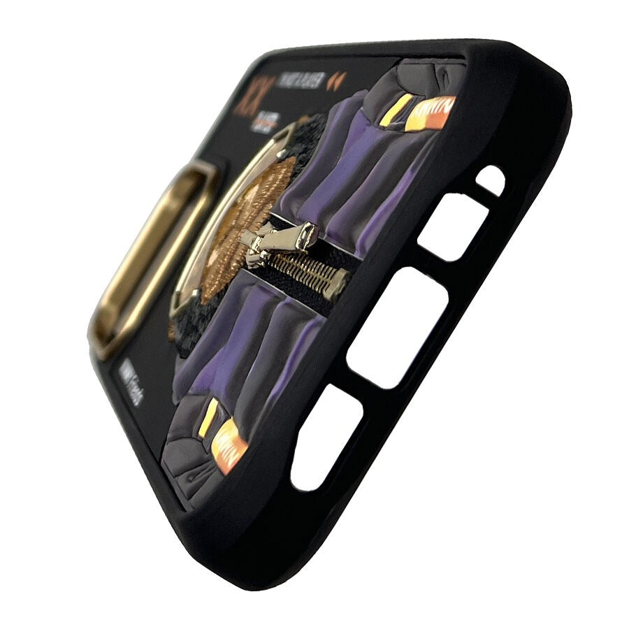 iPhone 16 Pro Nimmy Embroidery Jacket Series Back Cover - Black Gorilla