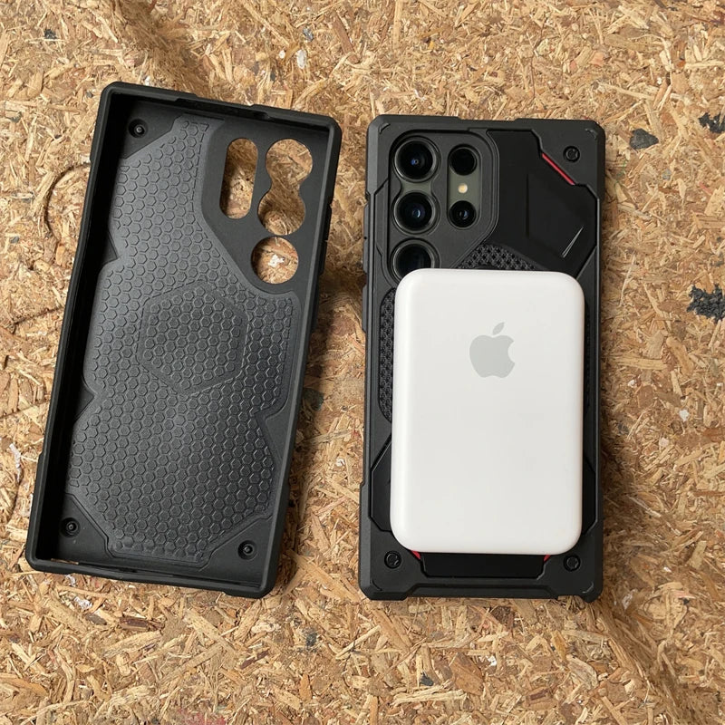 Samsung Galaxy S23 Ultra UAG Monach Pro Kevlar Rugged Armor Magsafe Case - Black