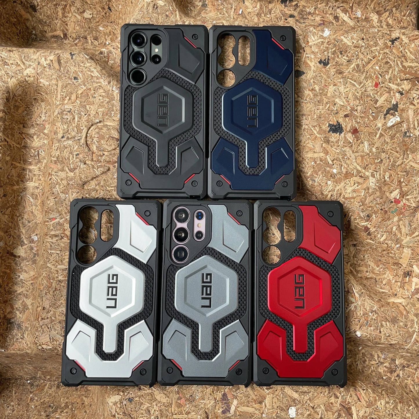 UAG Monach Pro Kevlar Armor Magsafe Case for Samsung Galaxy S23 Ultra - Red