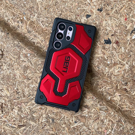 Samsung Galaxy S23 Ultra UAG Monach Pro Kevlar Rugged Armor Magsafe Case - Red