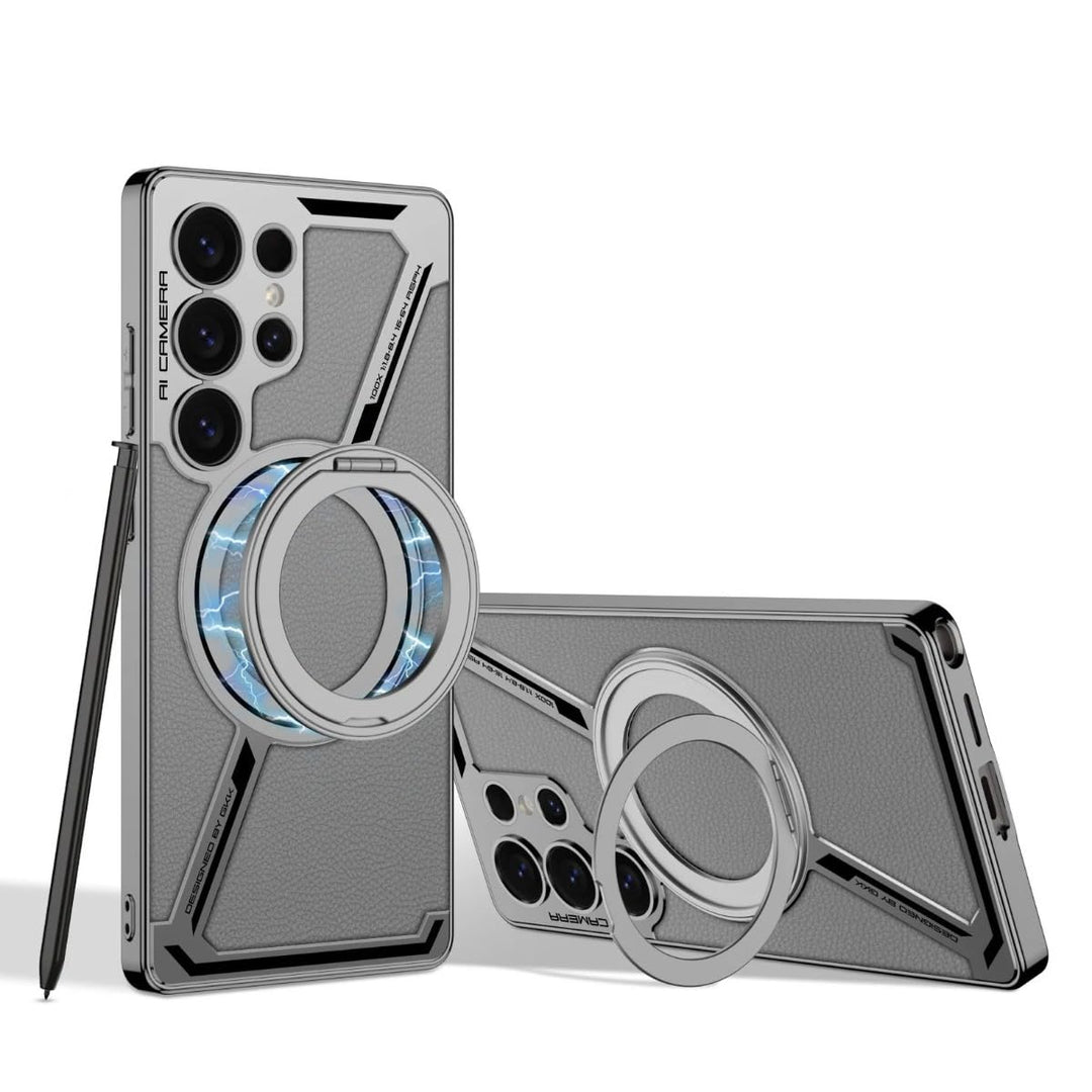 Samsung Galaxy S25 Ultra Luxe Armor Case with Magnetic 360° Ring & Magsafe