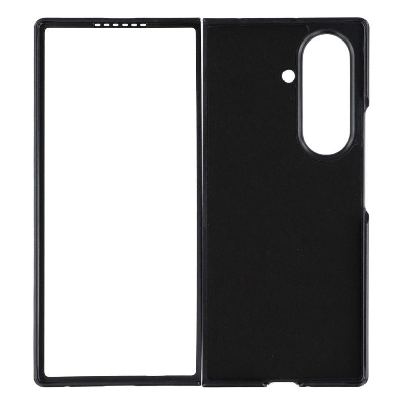 Samsung Galaxy Z Fold 7 Durable Shockproof Protective Leather Case - Black