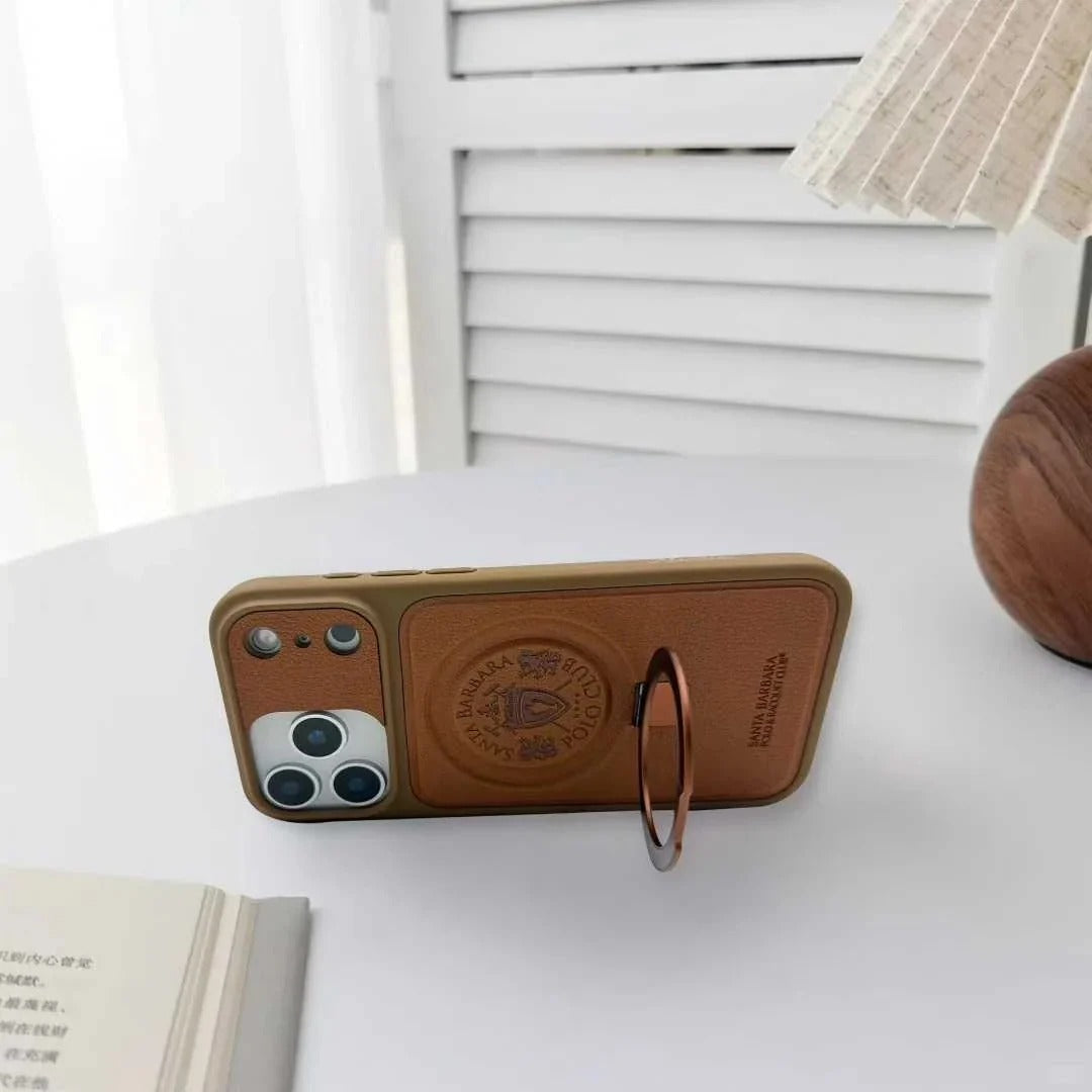 iPhone 18 Pro Leather Case, Original Santa Barbara Primo Series Leather Back Cover