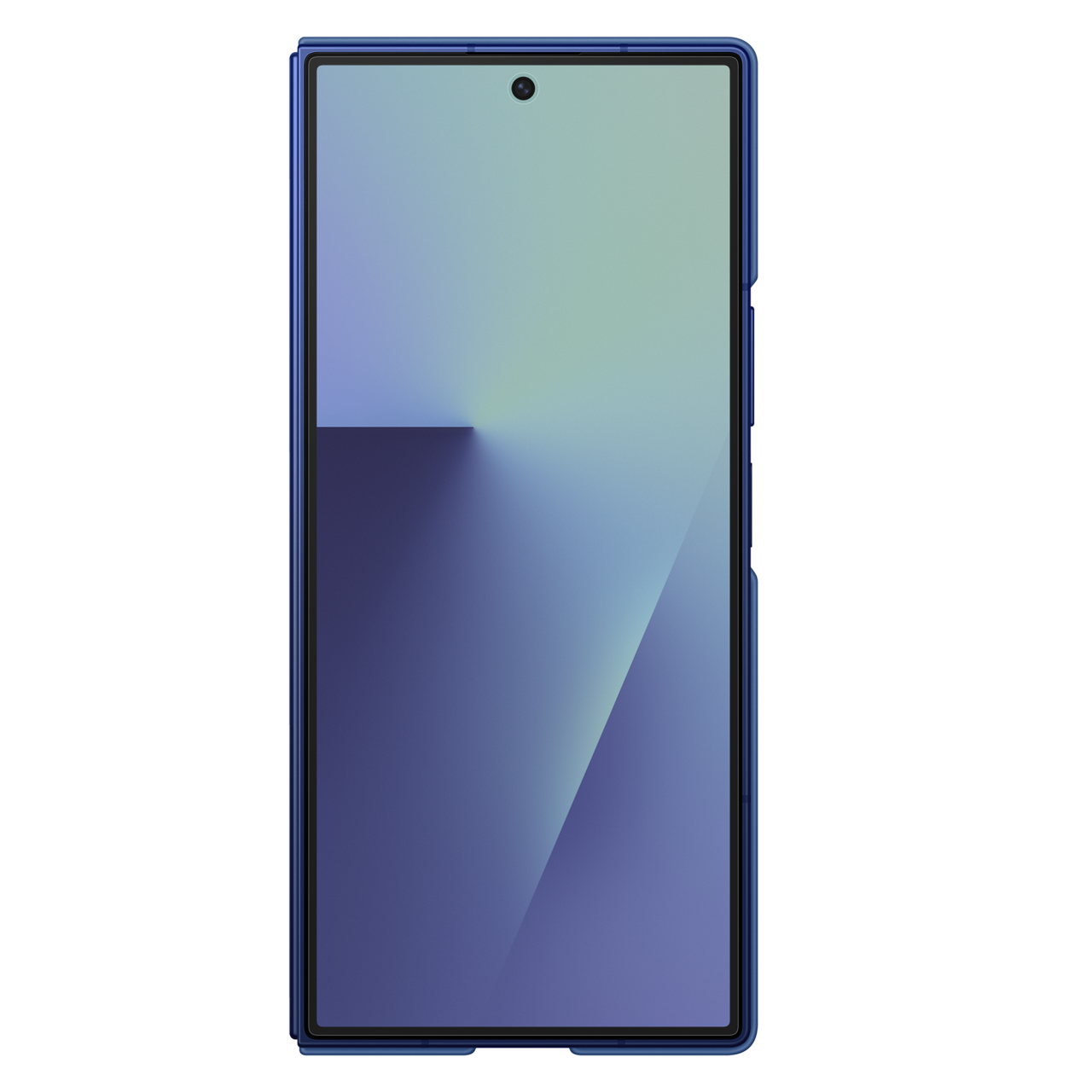 Samsung Galaxy Z Fold 7 Matte Skin Feel PC Hard Case with Kickstand - Blue