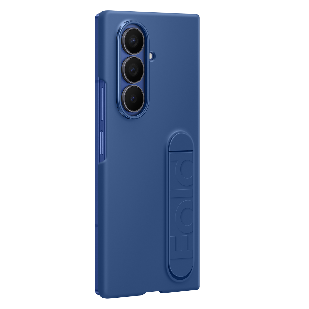 Samsung Galaxy Z Fold 7 Matte Skin Feel PC Hard Case with Kickstand - Blue