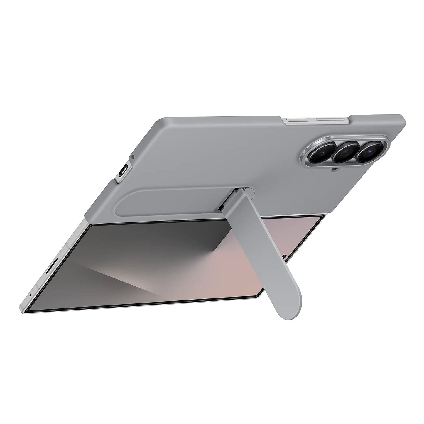 Samsung Galaxy Z Fold 7 Matte Skin Feel PC Hard Case with Kickstand - Green