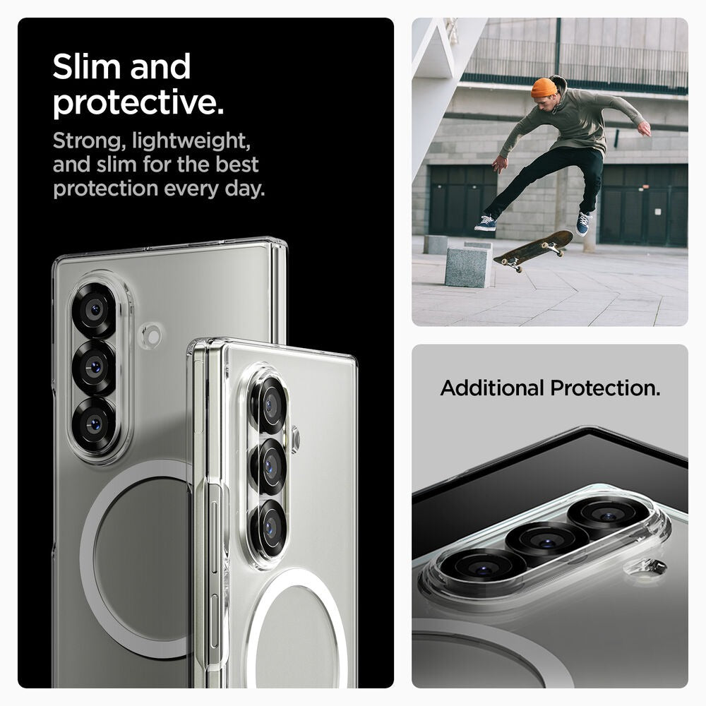 Samsung Galaxy Z Fold7 Cristal Clear Magnetic Magsafe Case - Transparent