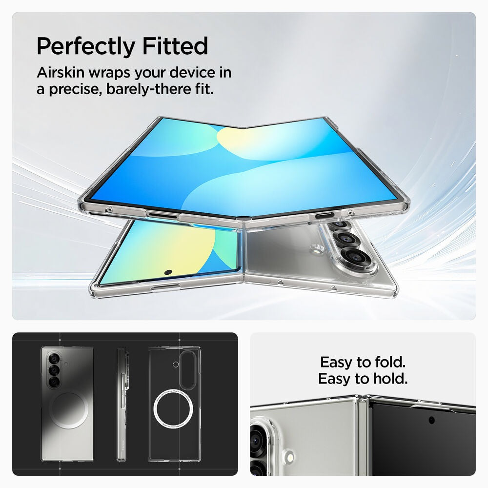 Samsung Galaxy Z Fold7 Cristal Clear Magnetic Magsafe Case - Transparent