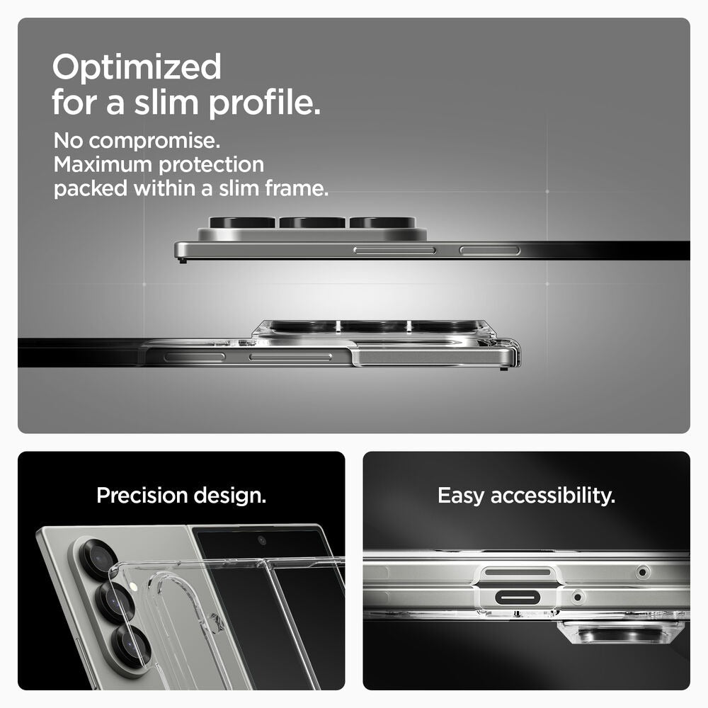 Samsung Galaxy Z Fold7 Cristal Clear Magnetic Magsafe Case - Transparent
