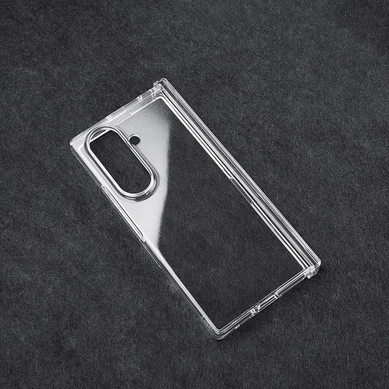 Samsung Galaxy Z Fold7 Thin & Light Crystal Clear Hinge Protection Case - Transparent