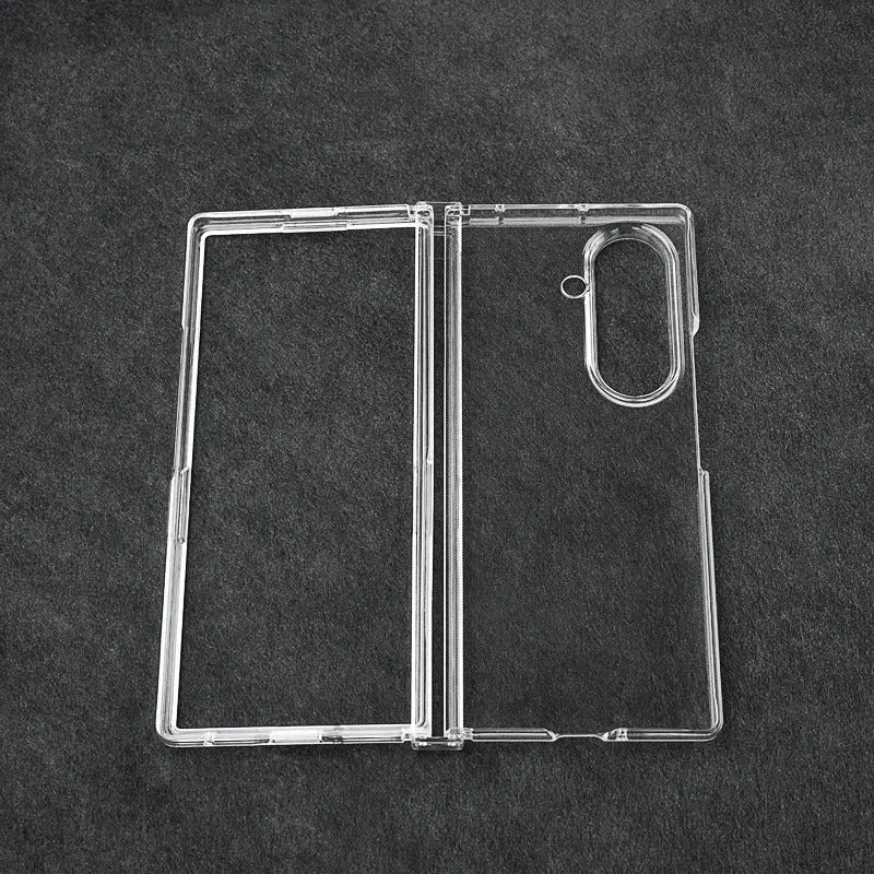 Samsung Galaxy Z Fold7 Thin & Light Crystal Clear Hinge Protection Case - Transparent