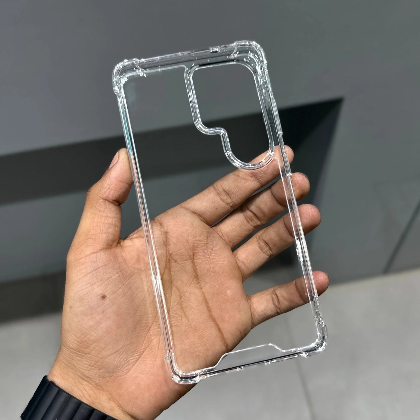 Samsung Galaxy S26 Ultra Anti Fallan Shockproof Clear Case - Transparent