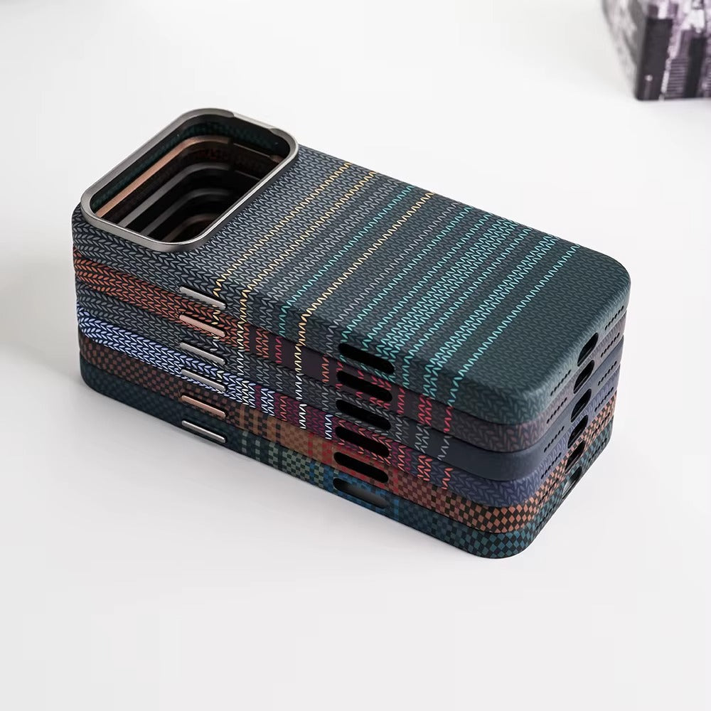 iPhone 17 Pro 0.8mm Ultrathin Carbon Fiber Texture Case with Magsafe - Blue