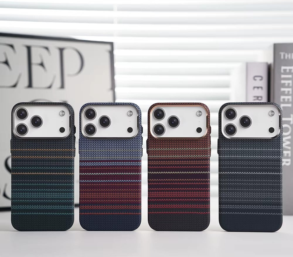 iPhone 17 Pro 0.8mm Ultrathin Carbon Fiber Texture Case with Magsafe - Blue