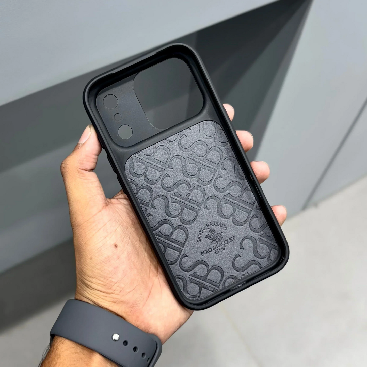iPhone 17 Pro Max Carbon Case, Original Santa Barbara Elvis Series Carbon Back Cover - Black
