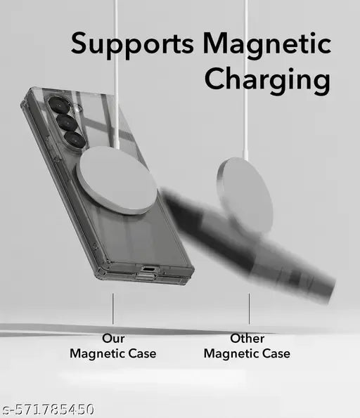 Samsung Galaxy Z Fold7 Cristal Clear Anti-Yellow Hard PC Magsafe Case - Ice Clear