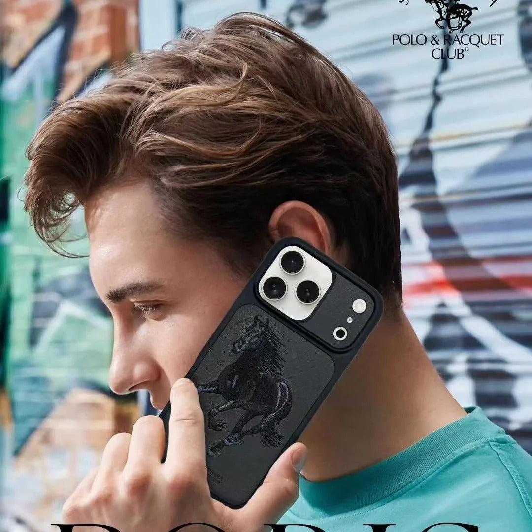 iPhone 17 Pro Max Santa Barbara Boris Series Leather Back Cover