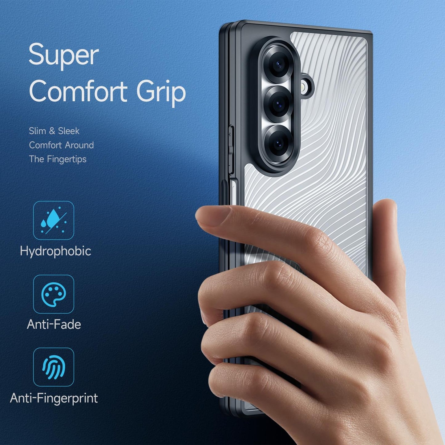 Samsung Galaxy Z Fold7 5G DUX DUCIS AIMO Series Matte Frosted Feel Case - Black