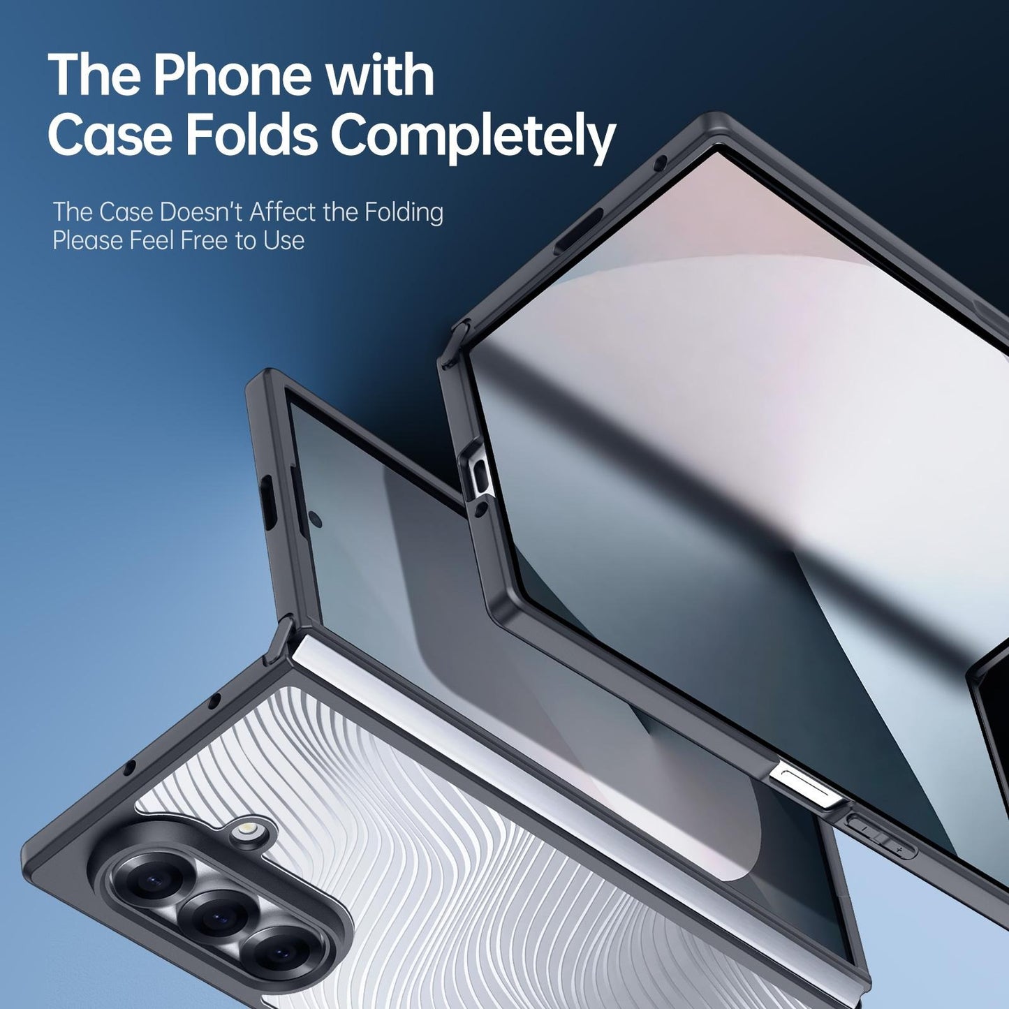 Samsung Galaxy Z Fold7 5G DUX DUCIS AIMO Series Matte Frosted Feel Case - Black
