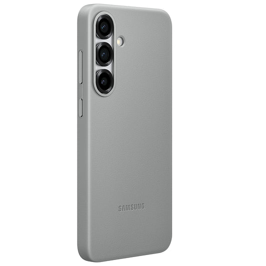 Samsung Galaxy S25 Leather Back Cover Case - Titanium