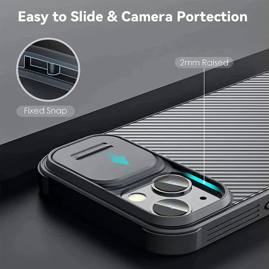 Nillkin iPhone 14 Plus Cam-shield Pro Case with Camera Protection - Black