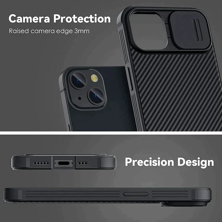 Nillkin iPhone 14 Plus Cam-shield Pro Case with Camera Protection - Black
