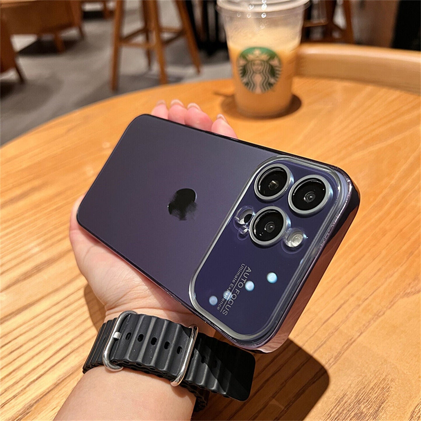 iPhone 15 Pro Full Lens Glass Case With Logo