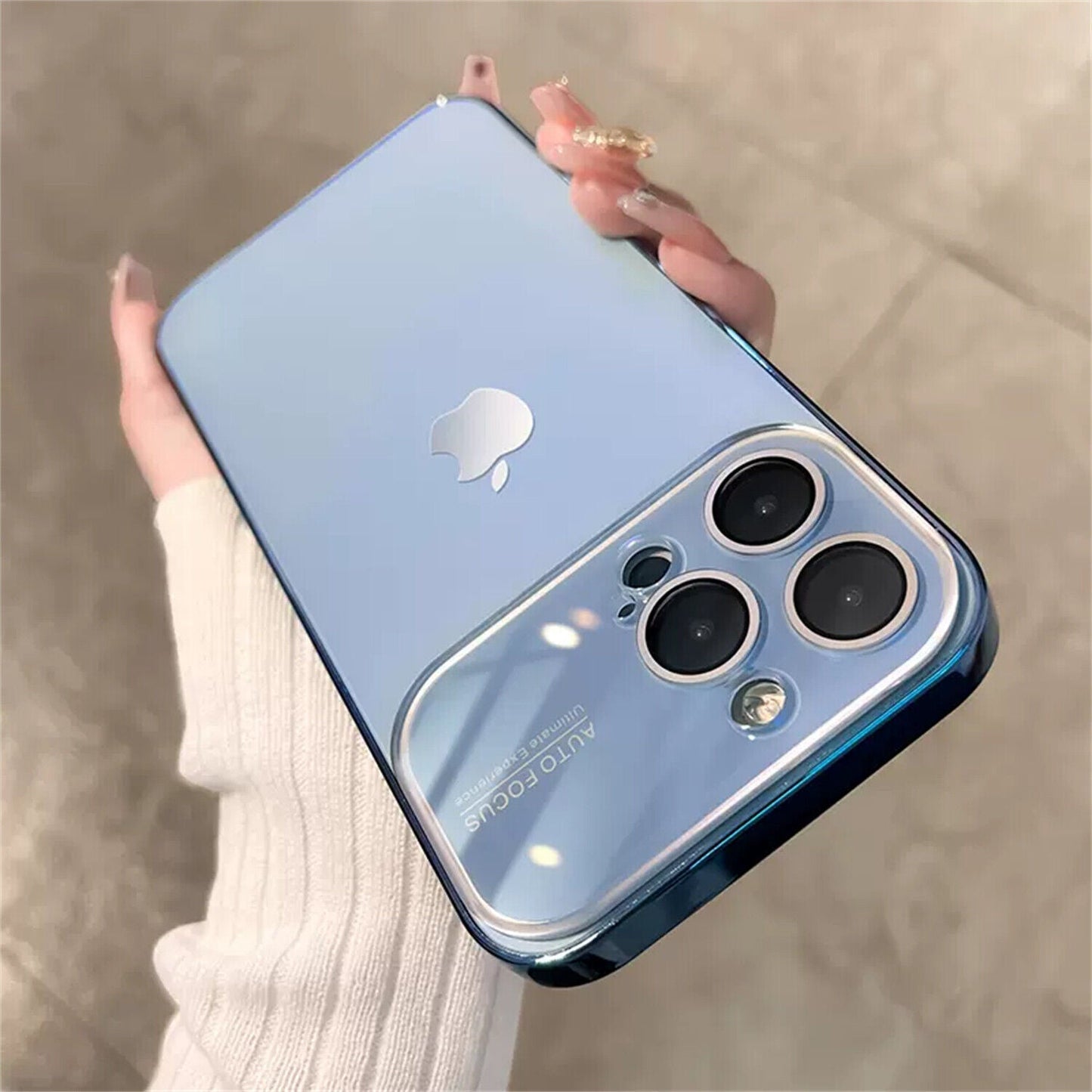 iPhone 15 Pro Full Lens Glass Case With Logo
