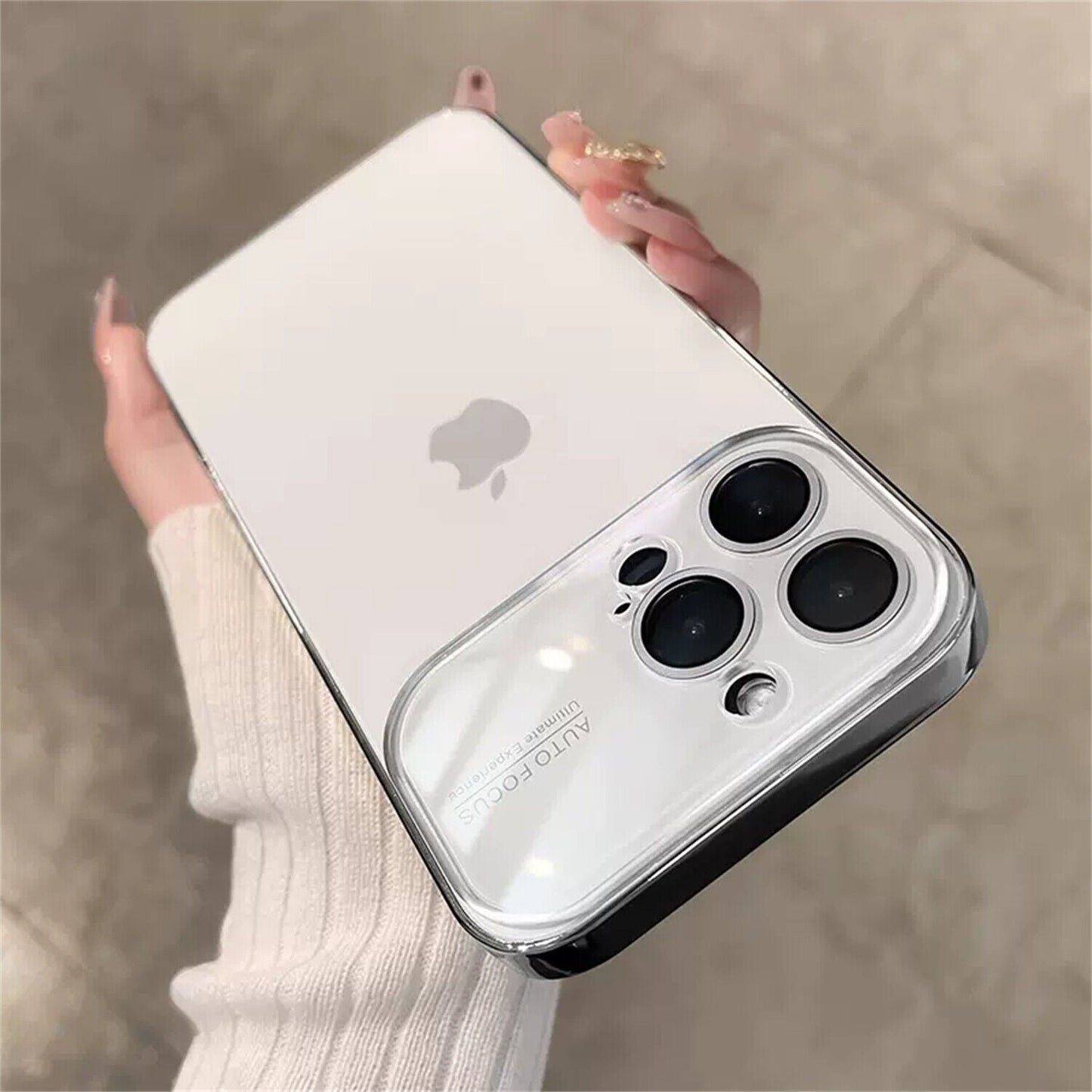 iPhone 15 Pro Full Lens Glass Case With Logo