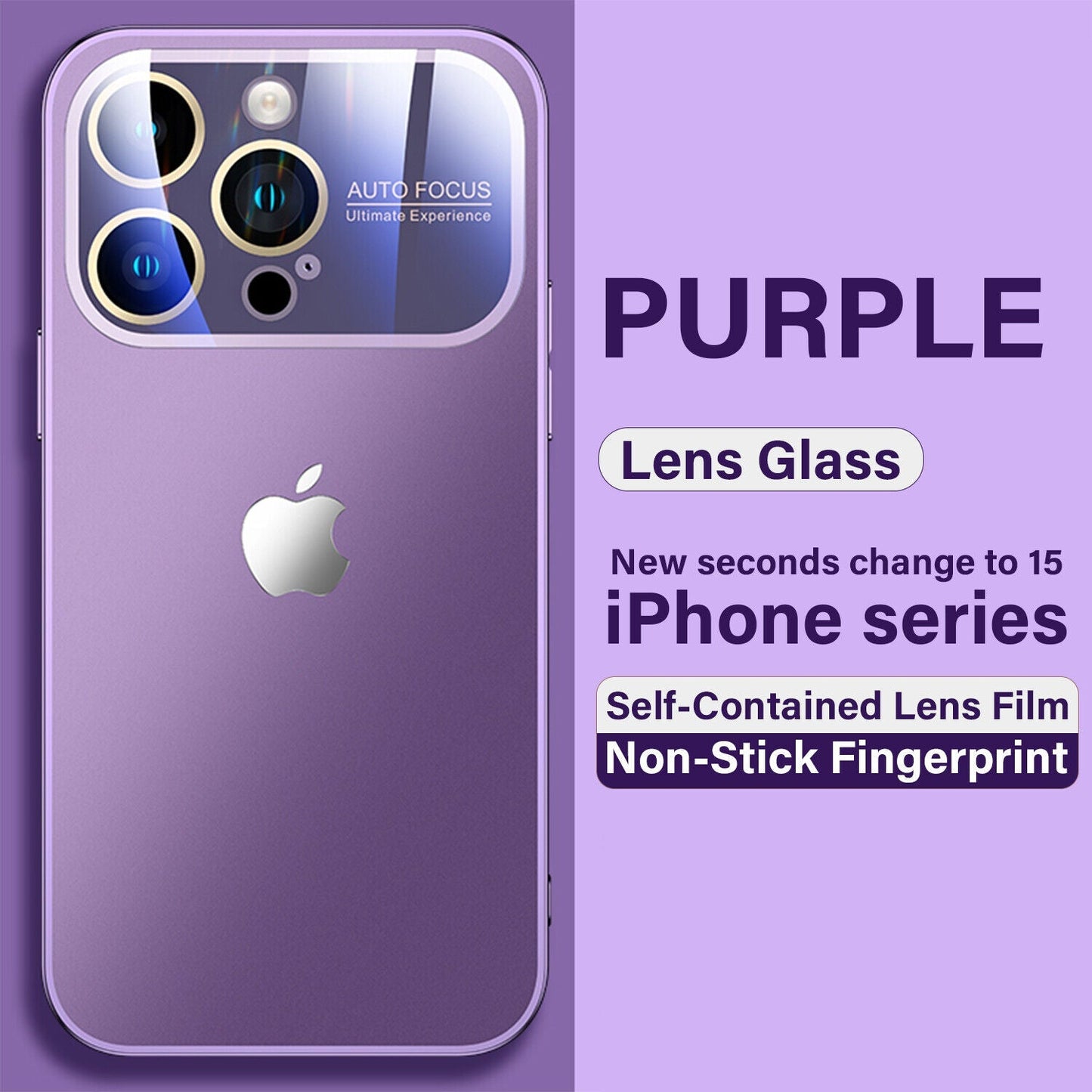 iPhone 15 Pro Full Lens Glass Case With Logo