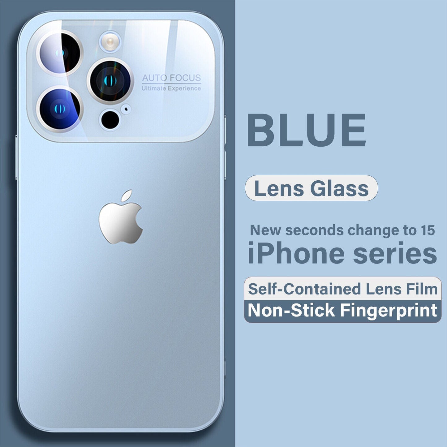 iPhone 15 Pro Full Lens Glass Case With Logo
