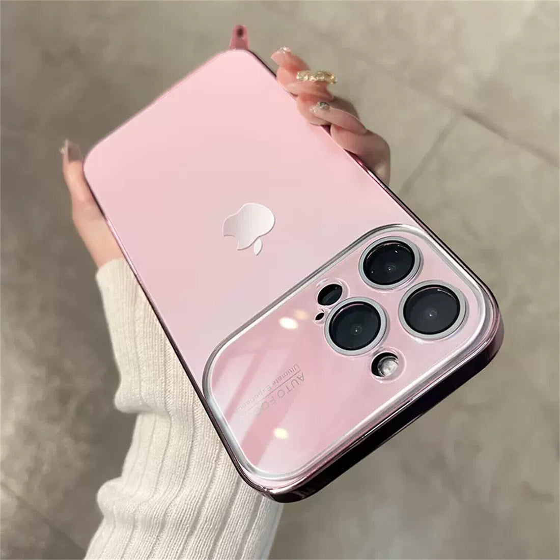 iPhone 15 Pro Full Lens Glass Case With Logo