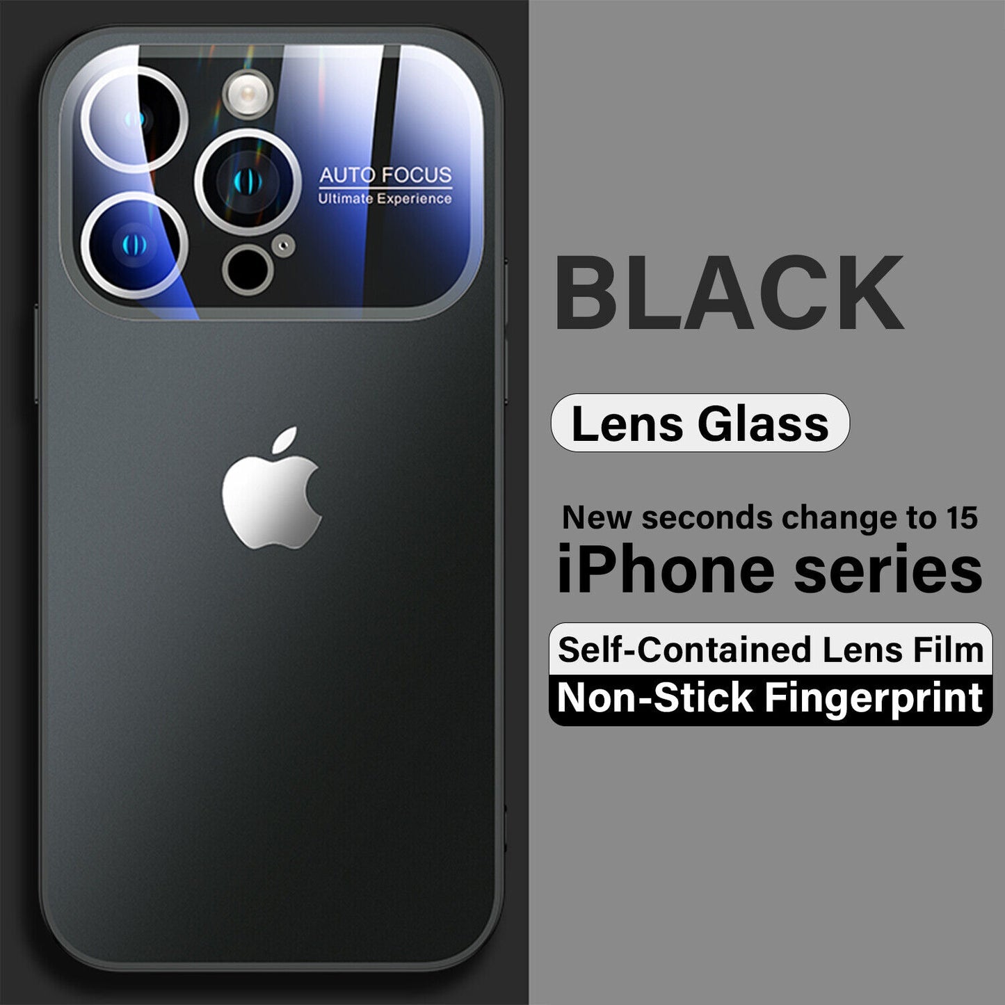 iPhone 15 Pro Full Lens Glass Case With Logo