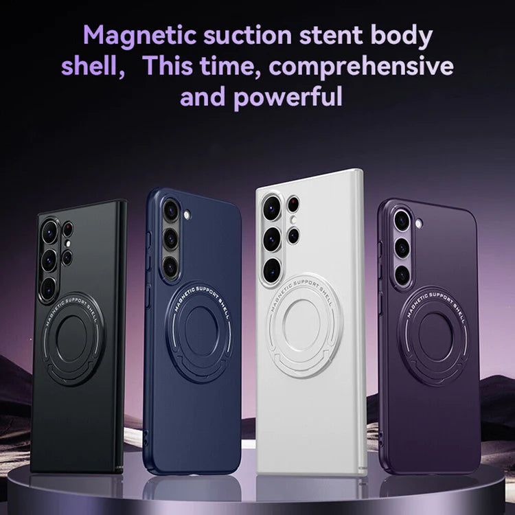 Samsung Galaxy S23 Plus Ultra Magnetic Metal Stand Shockproof Case-Blue
