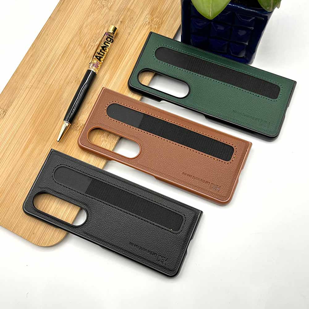Samsung Galaxy Z Fold 5 HBD Leather Case With Pen Slot - Green
