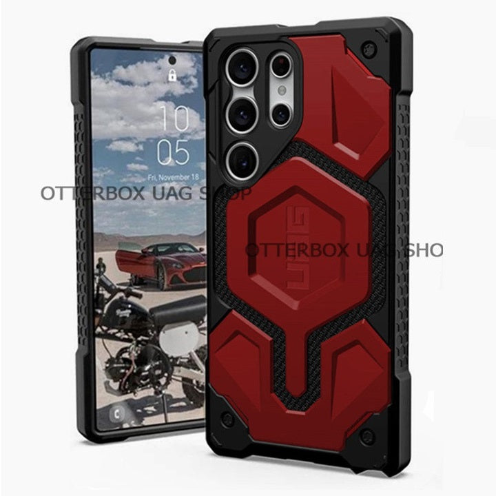 UAG Monach Pro Kevlar Armor Magsafe Case for Samsung Galaxy S23 Ultra - Red